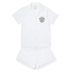 Everyday Melissa Women's Pajama Short Set - Delta Zeta Embroidery Kidswear