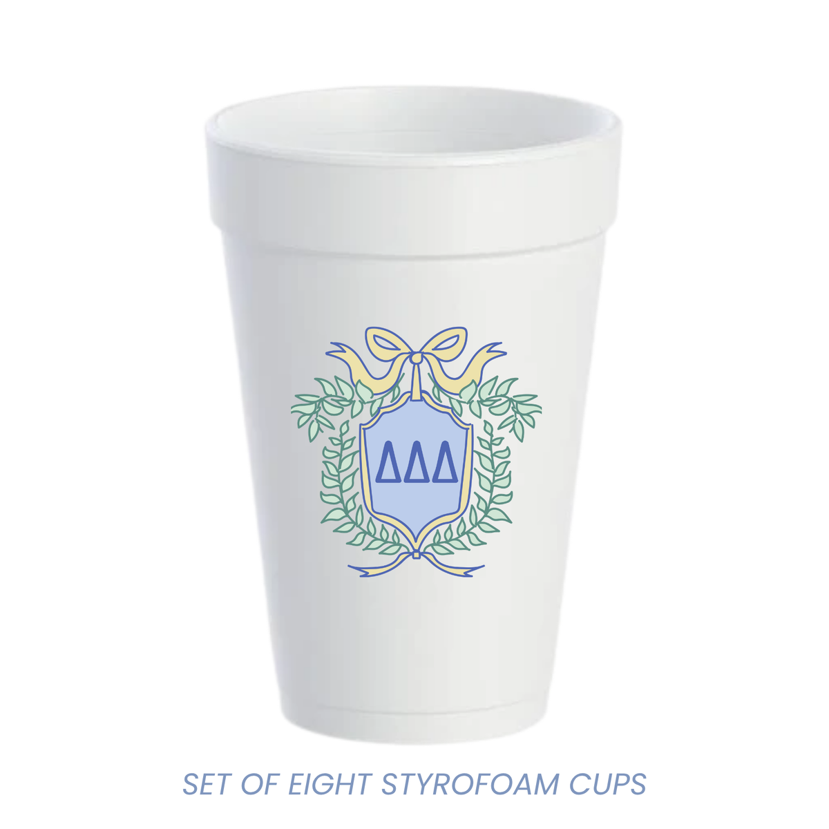 Everyday Sorority Styrofoam Cups - Tri Delta Kidswear