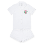 Everyday Melissa Women's Pajama Short Set - Phi Mu Embroidery Kidswear