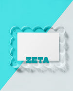 Everyday Sorority Acrylic Picture Frame - Zeta Tau Alpha Kidswear
