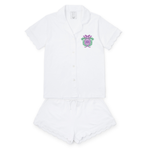 Everyday Melissa Women's Pajama Short Set - Sigma Sigma Sigma Embroidery Kidswear