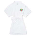 Everyday Molly Women's Short Sleeve Spa Wrap Robe - Chi Omega Embroidery Kidswear