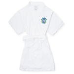 Everyday Molly Women's Short Sleeve Spa Wrap Robe - Delta Gamma Embroidery Kidswear