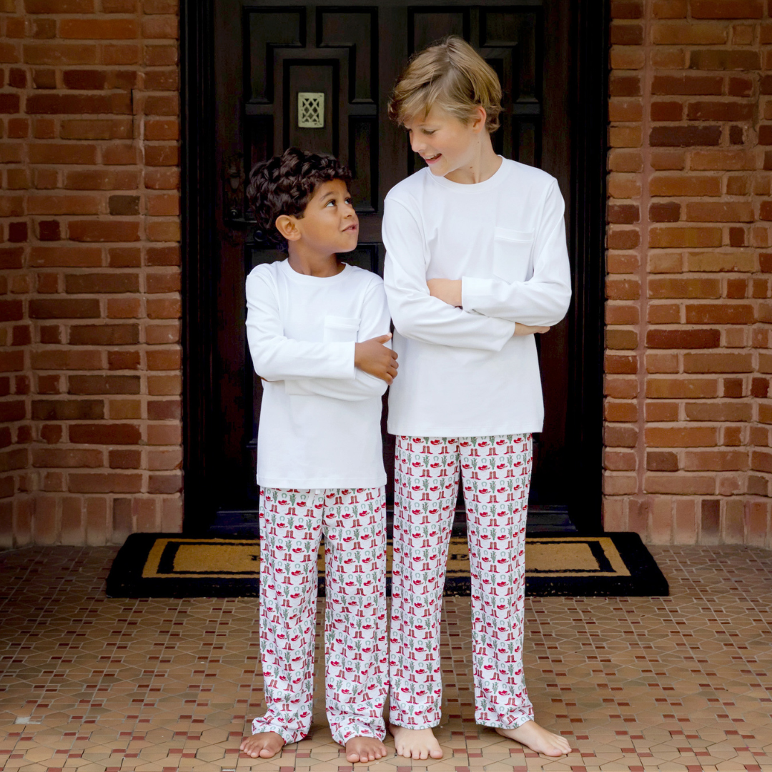 Beckett Boys' Hangout Pant - Cowboy Christmas soft cotton kids fashion wear