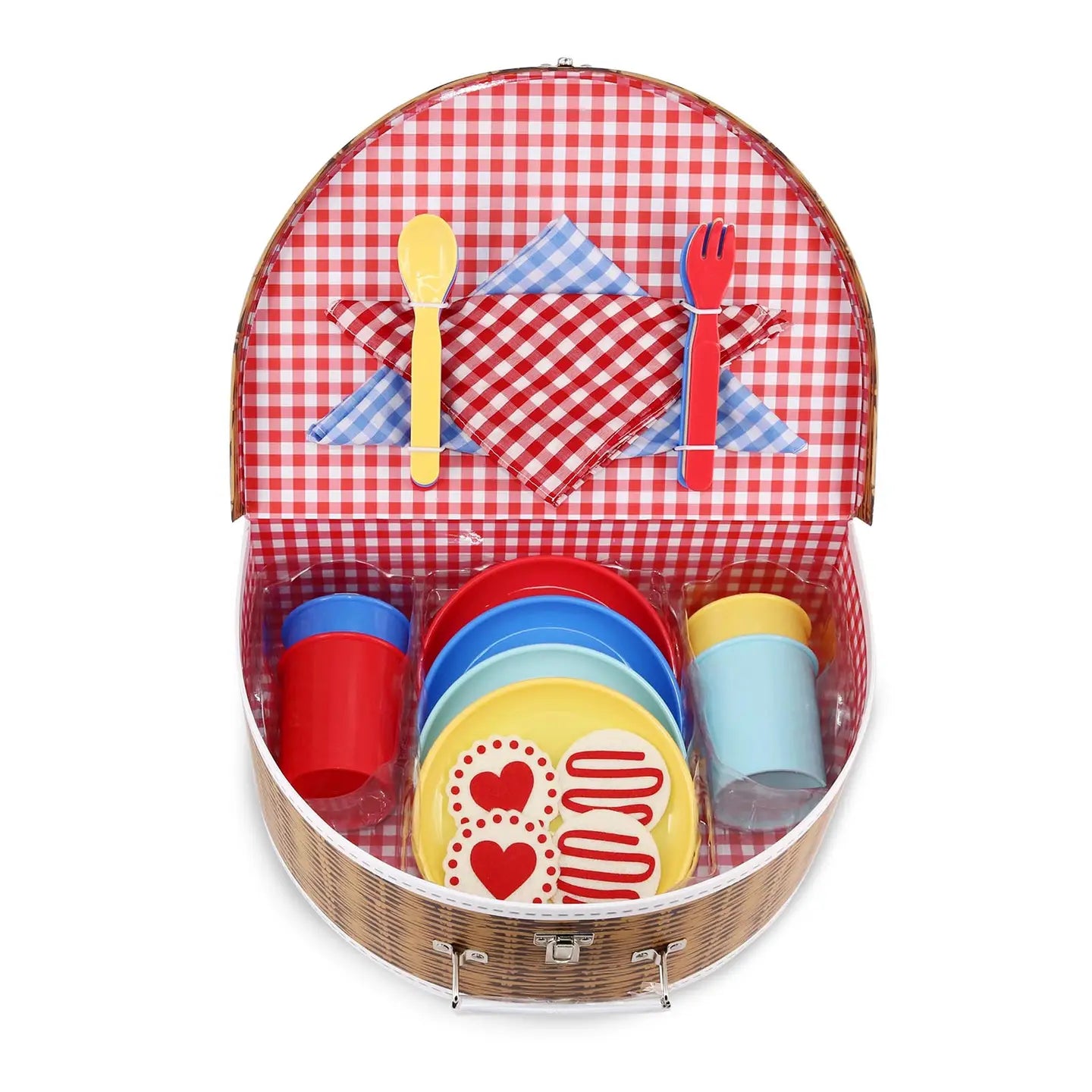 Deluxe 25 Piece Picnic Set with Carry Case by Bright Stripes - Primary stylish kids outfit collection