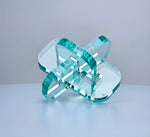Everyday Decorative Acrylic Infinito Knot - Transparent Glass Green Kidswear
