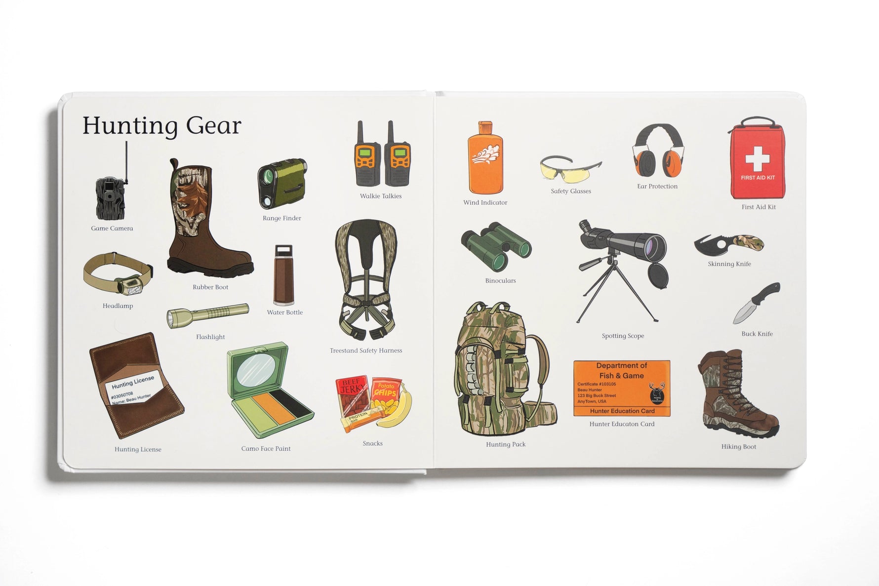 The Big Book of Hunting Children's Book soft cotton kids fashion wear