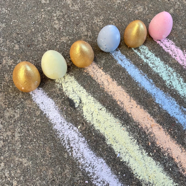 SALE Bunny's 6 Eggs Handmade Sidewalk Chalk