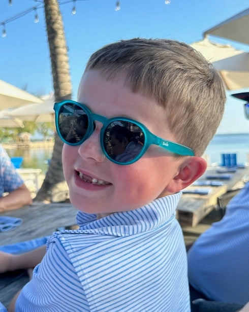 Sunnies Shades Kids Sunglasses - Teal Me A Secret soft cotton kids fashion wear