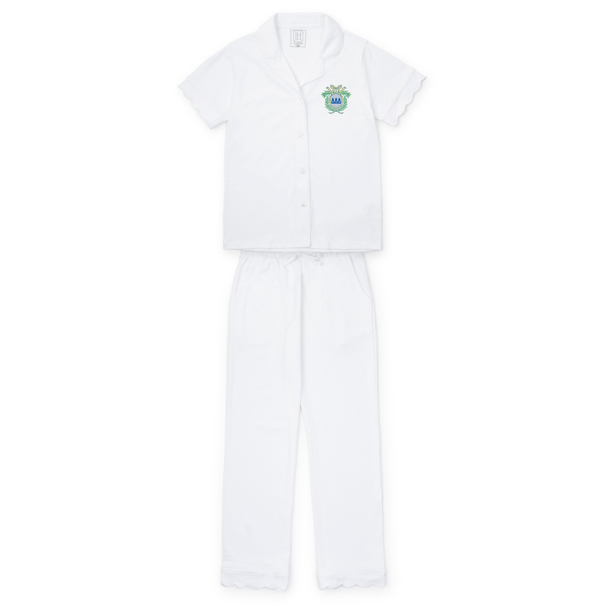 Everyday Megan Women's Pajama Pant Set - Tri Delta Embroidery Kidswear