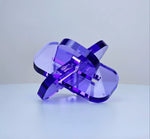 Everyday Decorative Acrylic Infinito Knot - Transparent Purple Kidswear