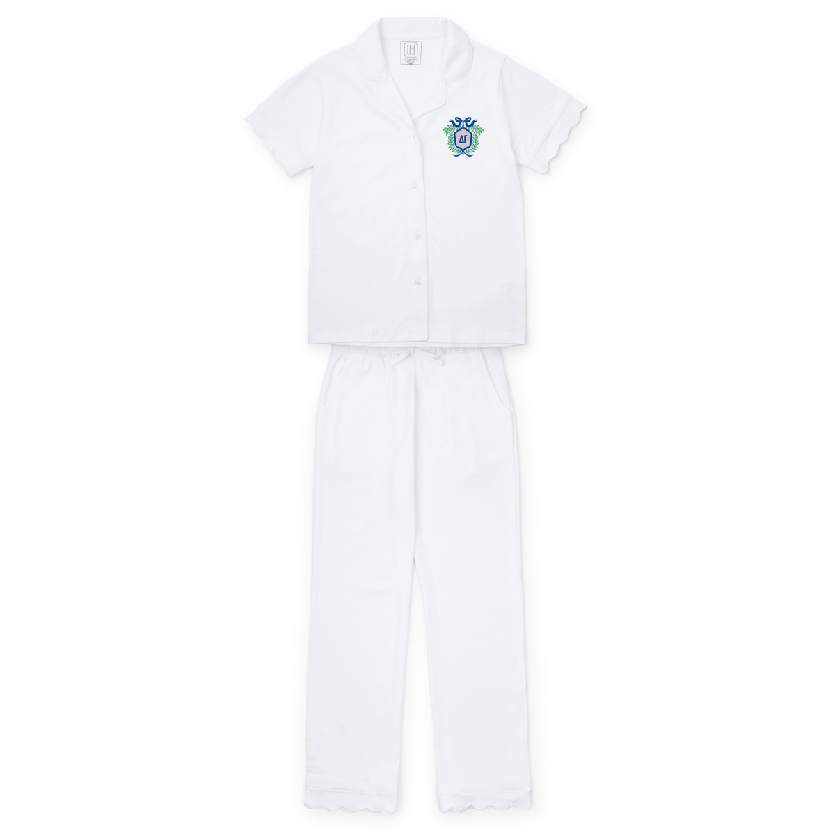 Everyday Megan Women's Pajama Pant Set - Delta Gamma Embroidery Kidswear