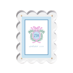 Everyday Sorority Scalloped Acrylic Frame - Zeta Tau Alpha Kidswear