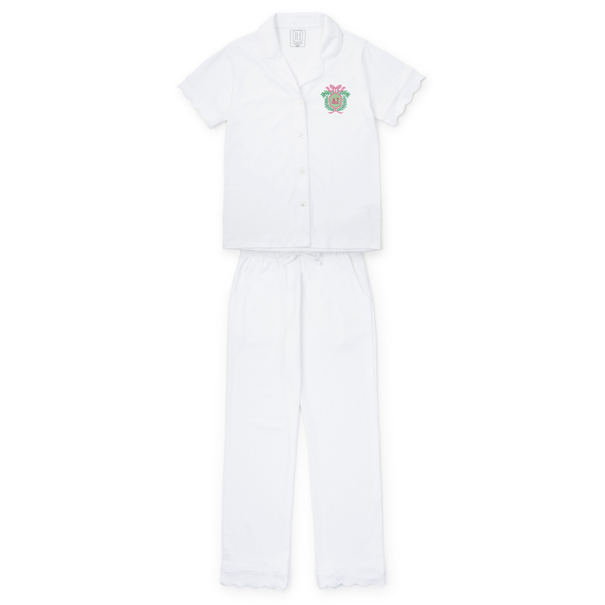 Everyday Megan Women's Pajama Pant Set - Delta Zeta Embroidery Kidswear