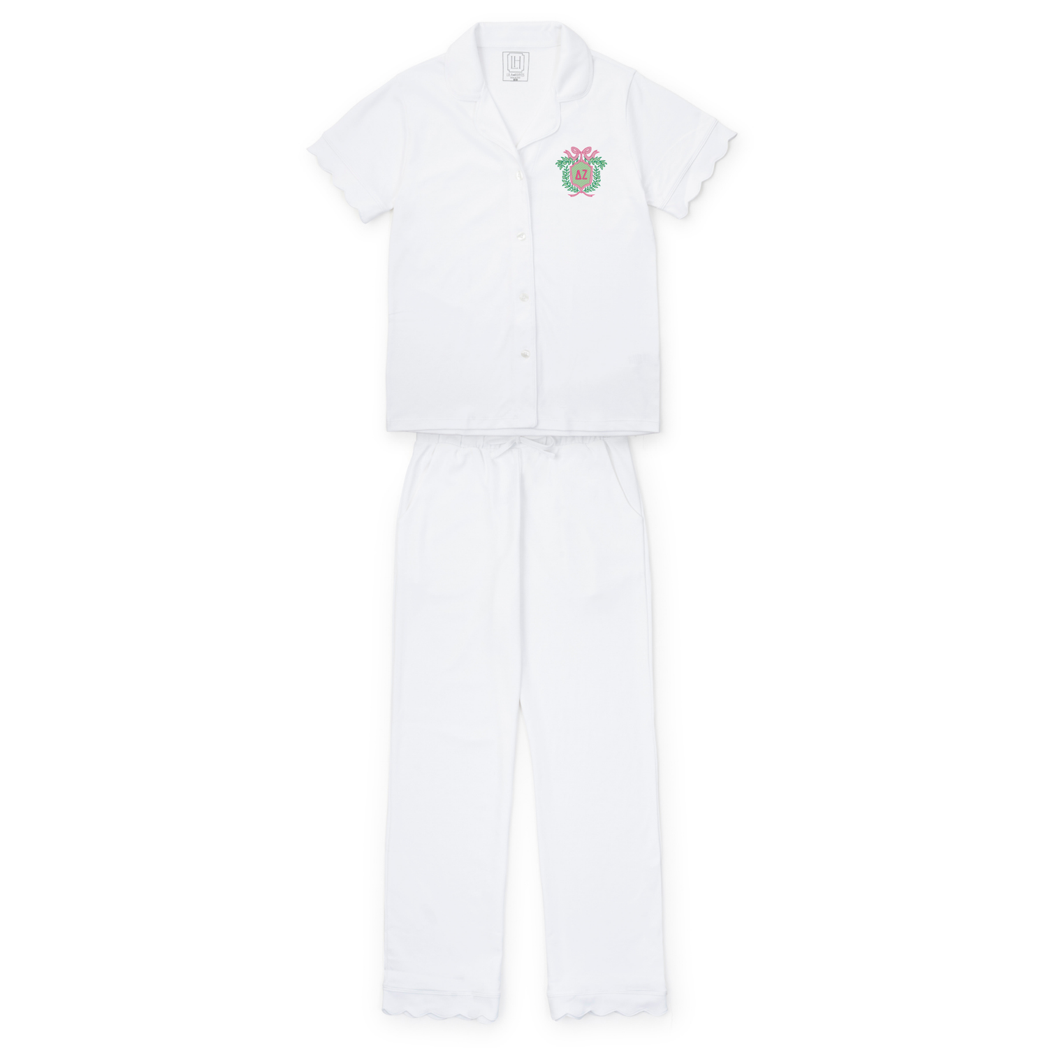 Megan Women's Pajama Pant Set - Delta Zeta Embroidery