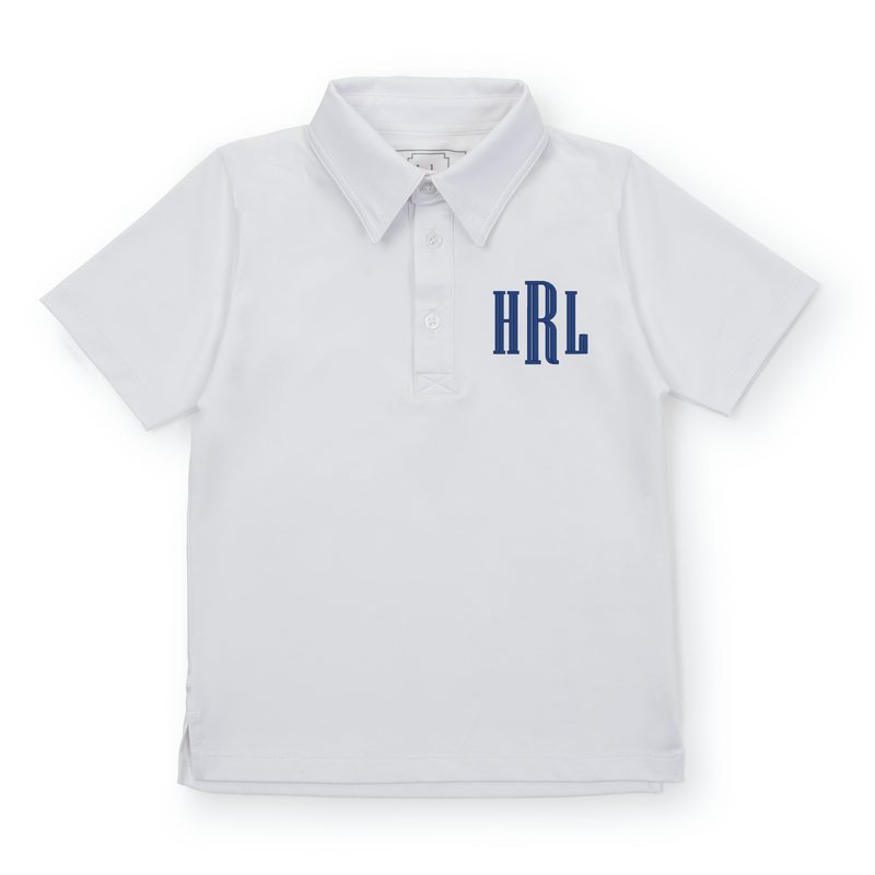 Will Boys' Golf Performance Polo Shirt - White