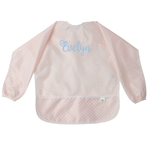 The Cover Everything Bib Peachy Pink Gingham by Apple of My Isla stylish kids outfit collection