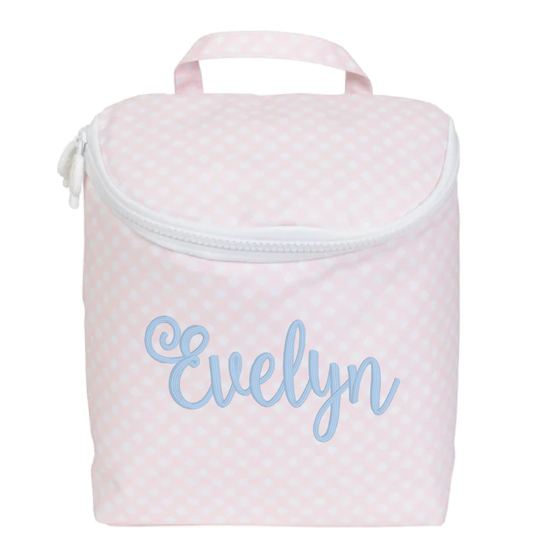 The Bottle Bag Peachy Pink Gingham by Apple of My Isla