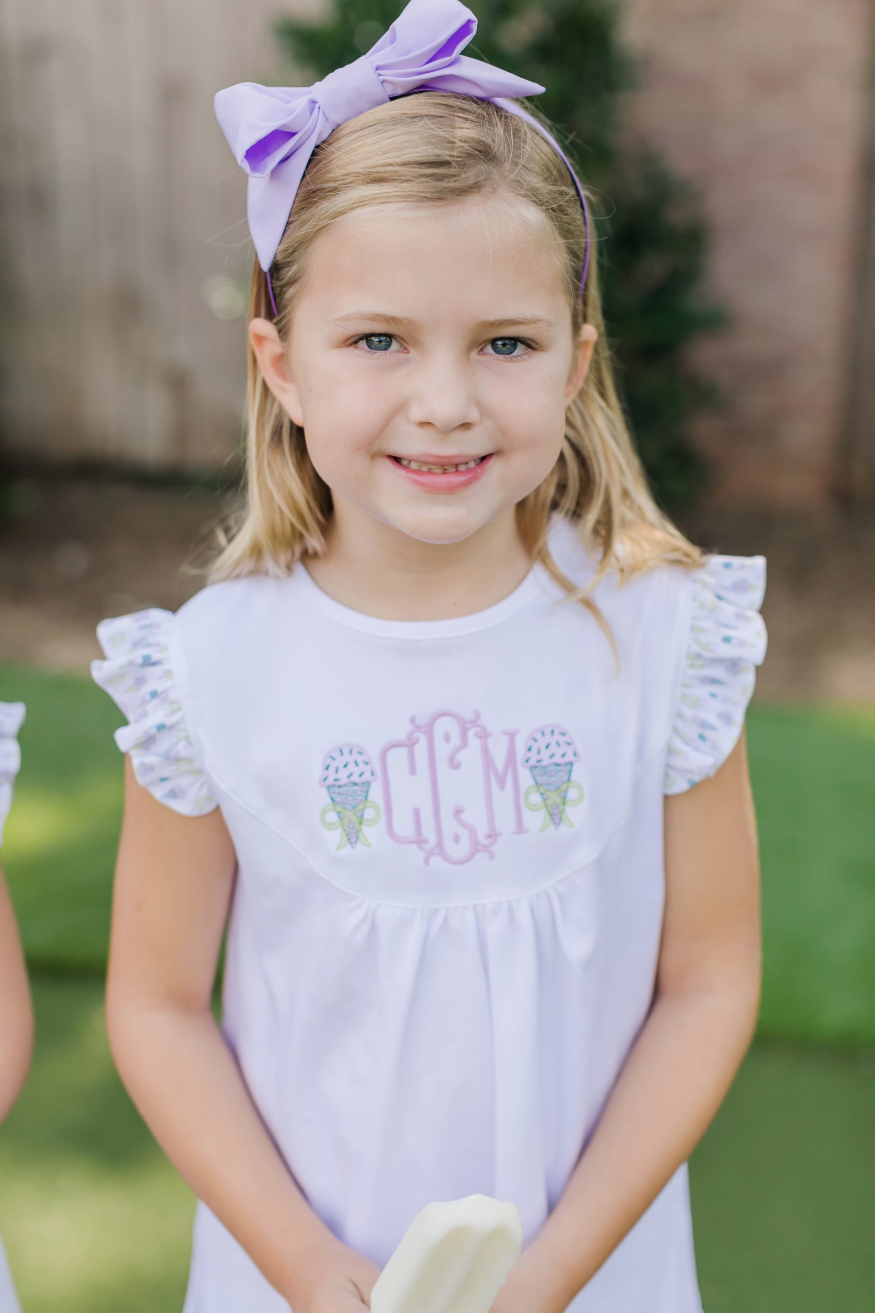 Headband Bow by The Bow Next Door - Lilac dress for girls premium quality