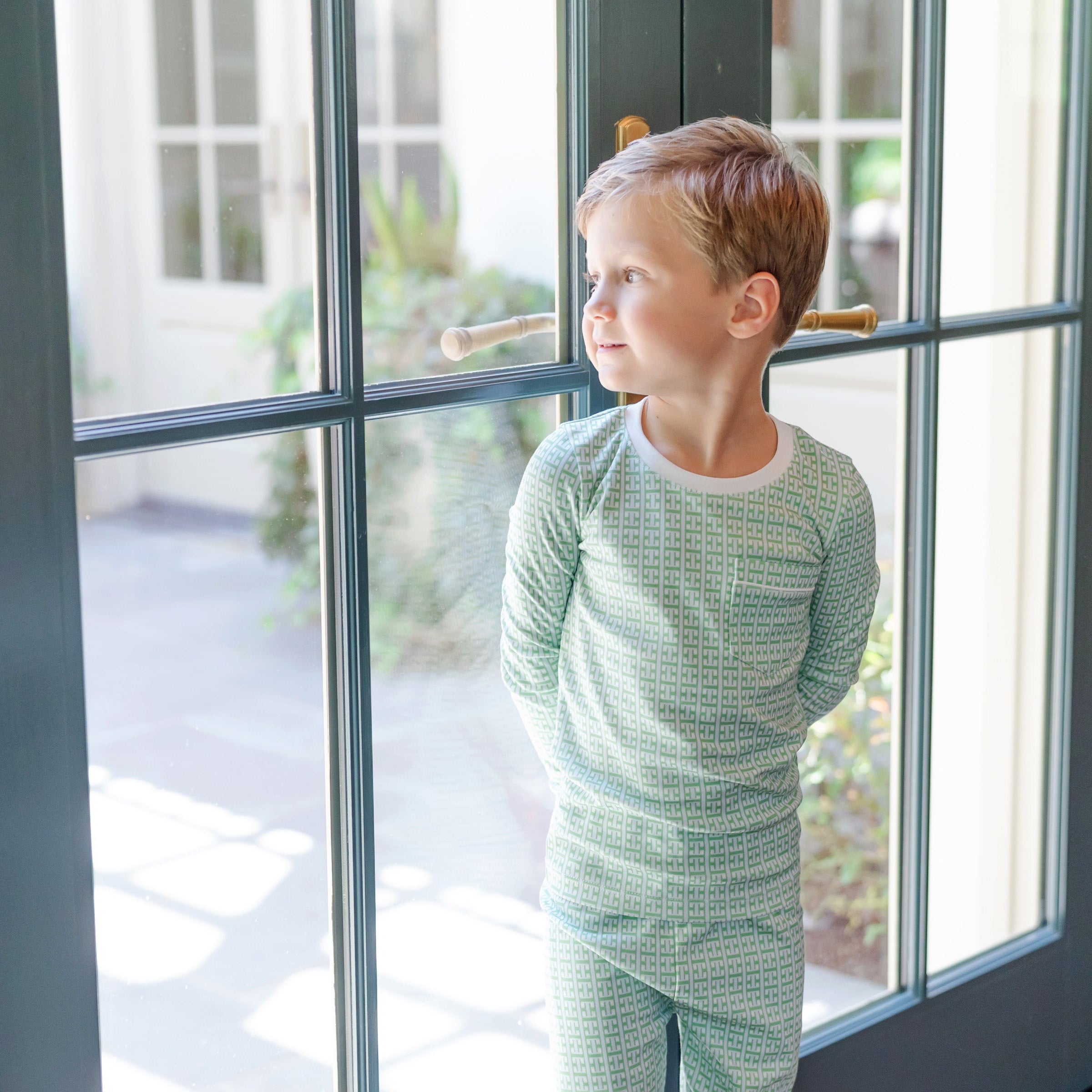 Bradford Boys' Pajama Pant Set - Garden Trellis