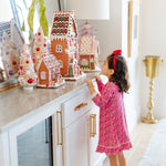 Carlin Girls' Dress - Christmas Candy Pink soft cotton kids fashion wear