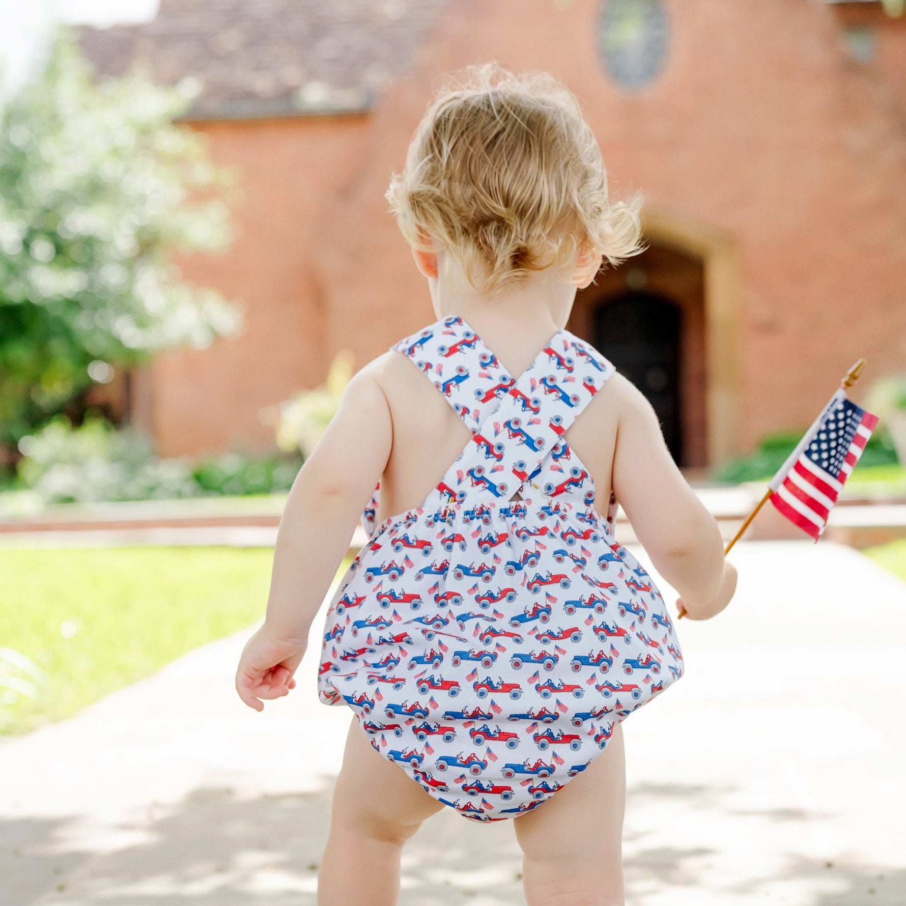 Benton Boys' Bubble - Patriotic Jeeps stylish kids outfit collection