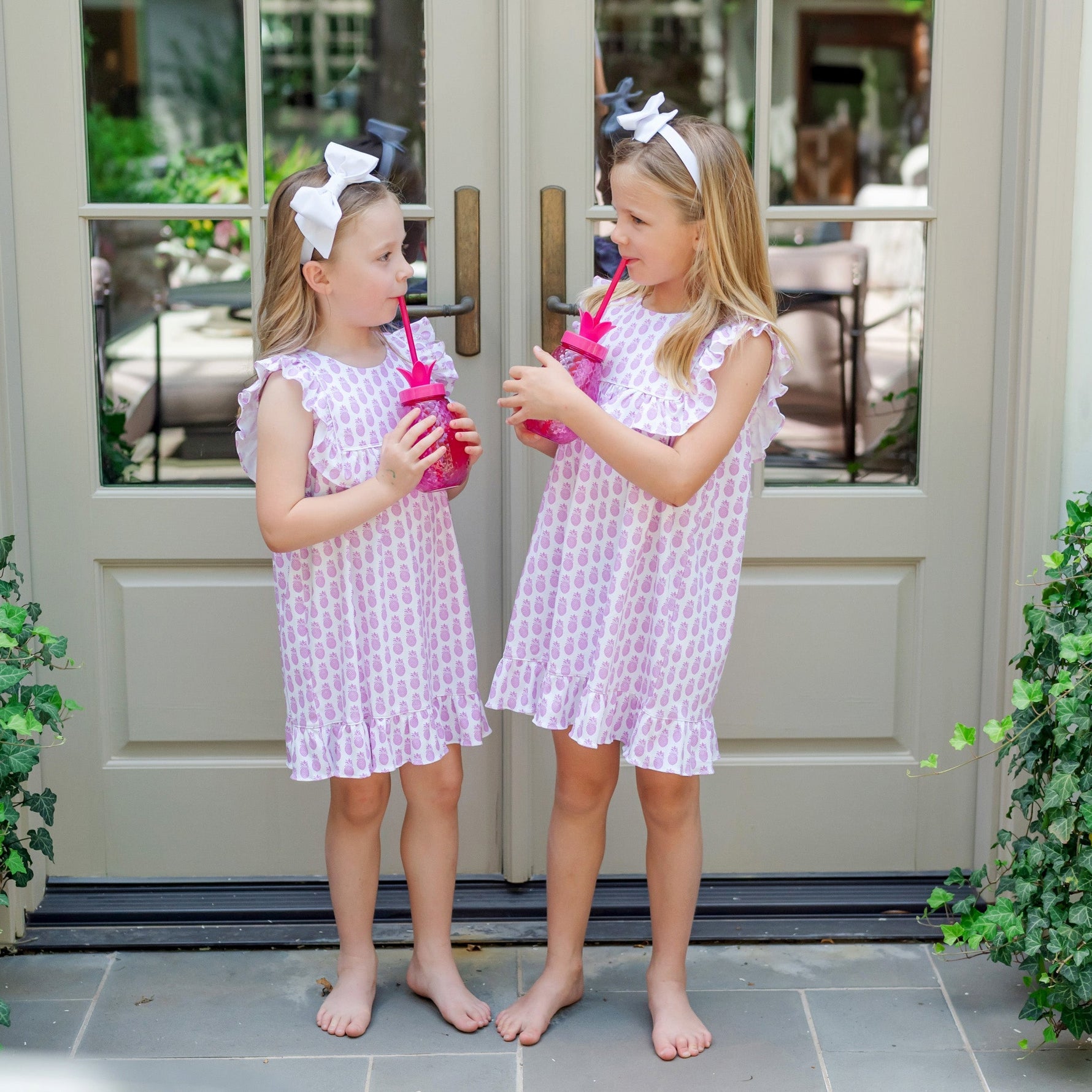 Buy Piper Girls' Dress - Palm Beach Pineapples kids clothing online