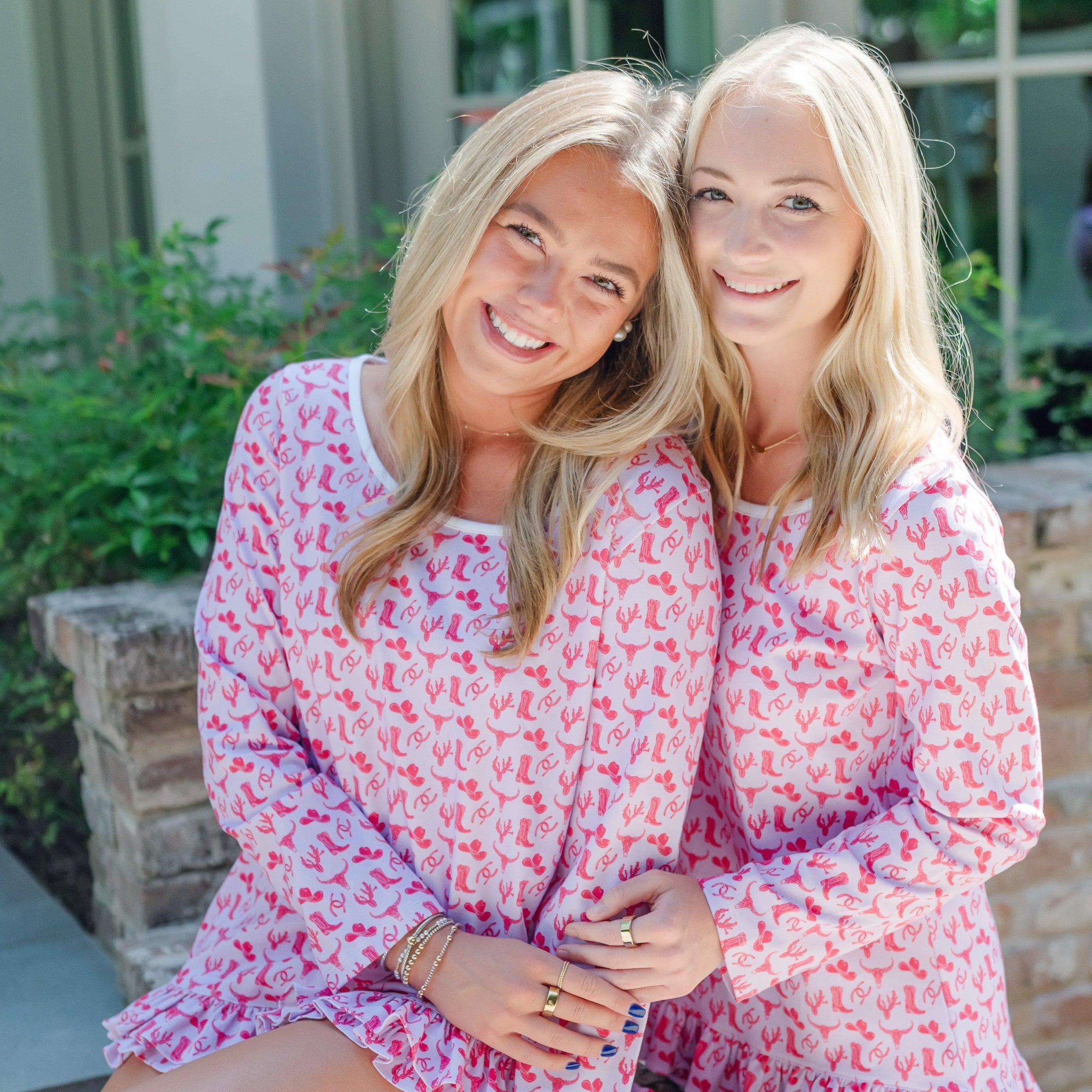 Kathryn Women's Pajama Short Set - Wild West Pink