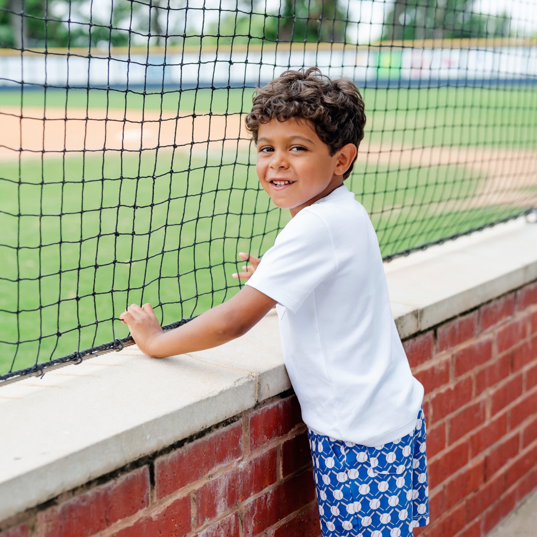 Buy Walker Boys' Short Set - Up at Bat Baseball kids clothing online