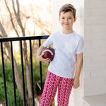 Beckett Boys' Hangout Pant - Pep Rally Red outfit perfect for everyday wear