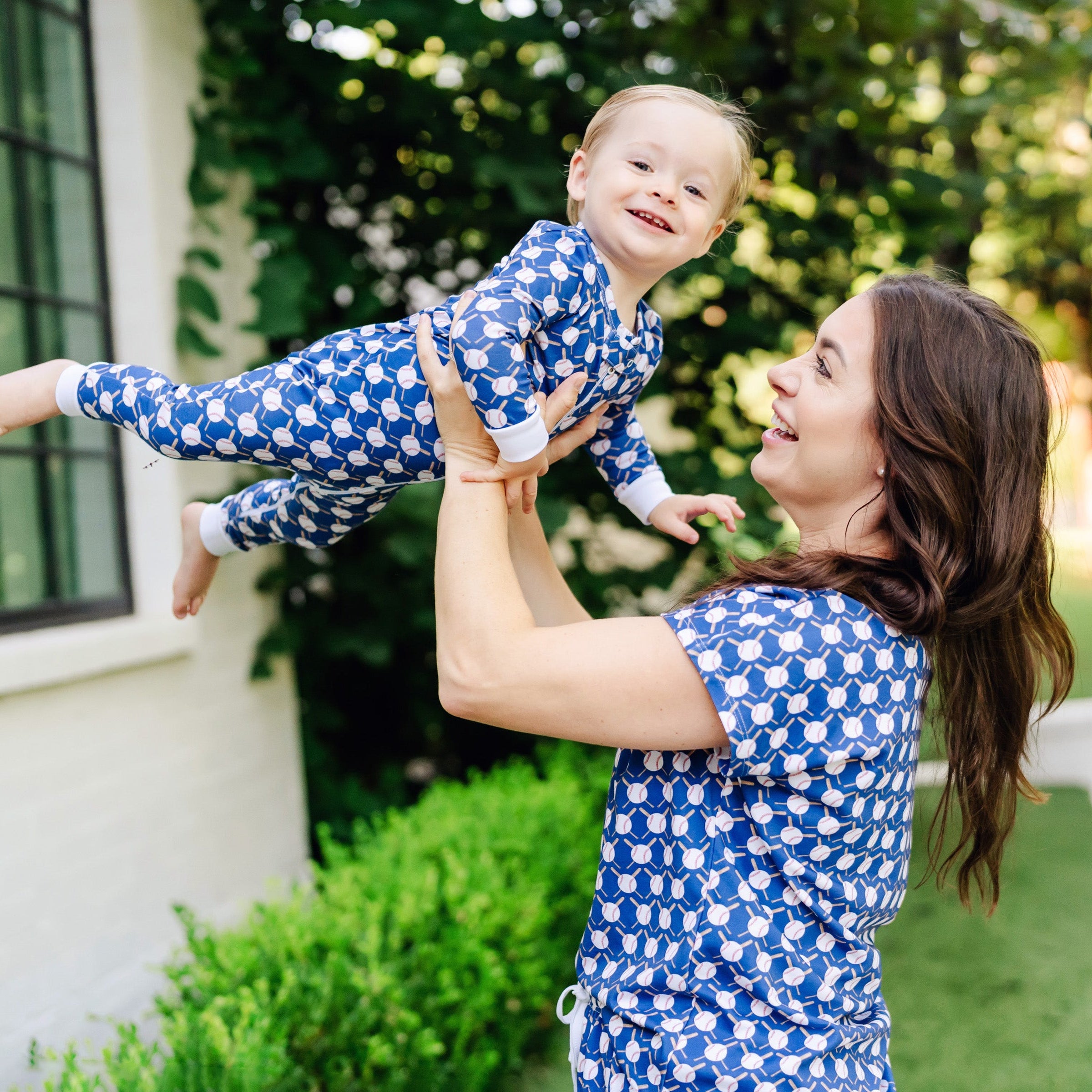 Parker Boys' Zipper Pajama - Up at Bat Baseball