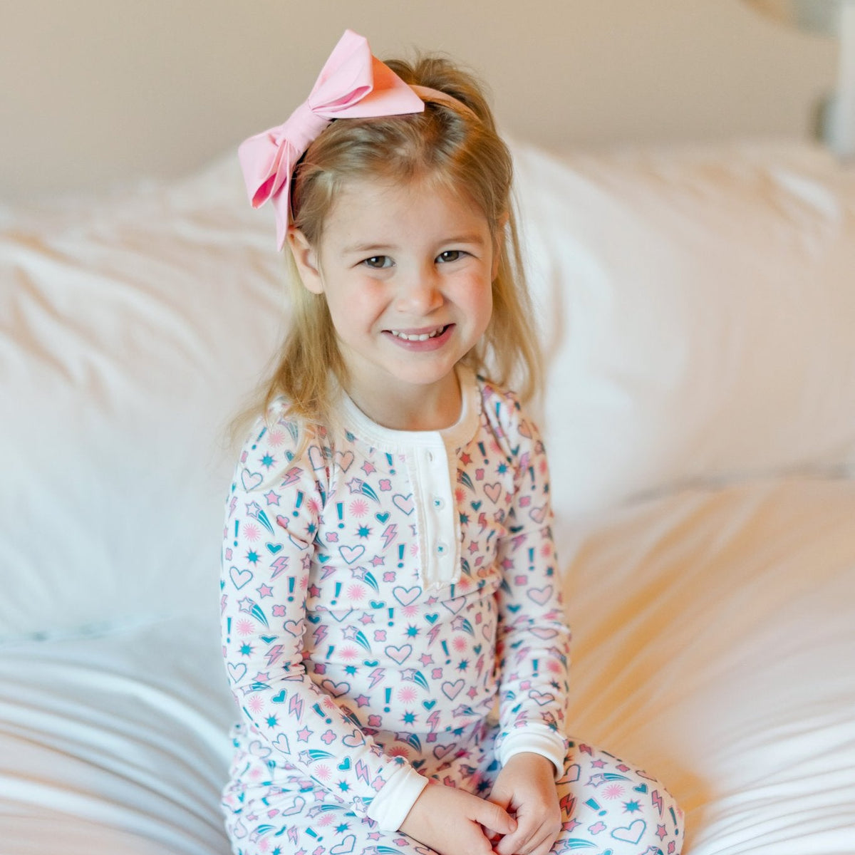 Alden Girls' Pima Cotton Pajama Pant Set - Cosmic Crush outfit perfect for everyday wear