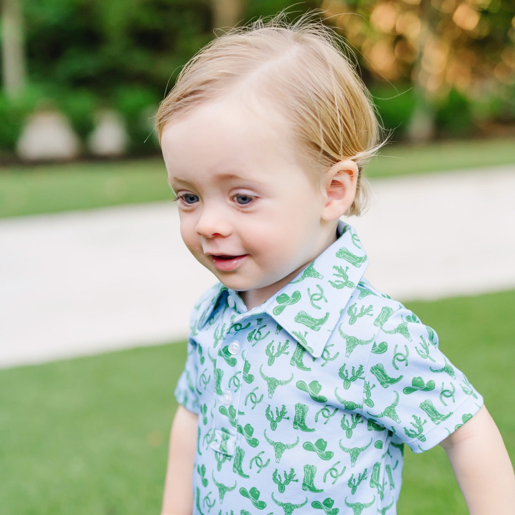 Buy Tripp Boys' Polo Shortall - Wild West Blue kids clothing online