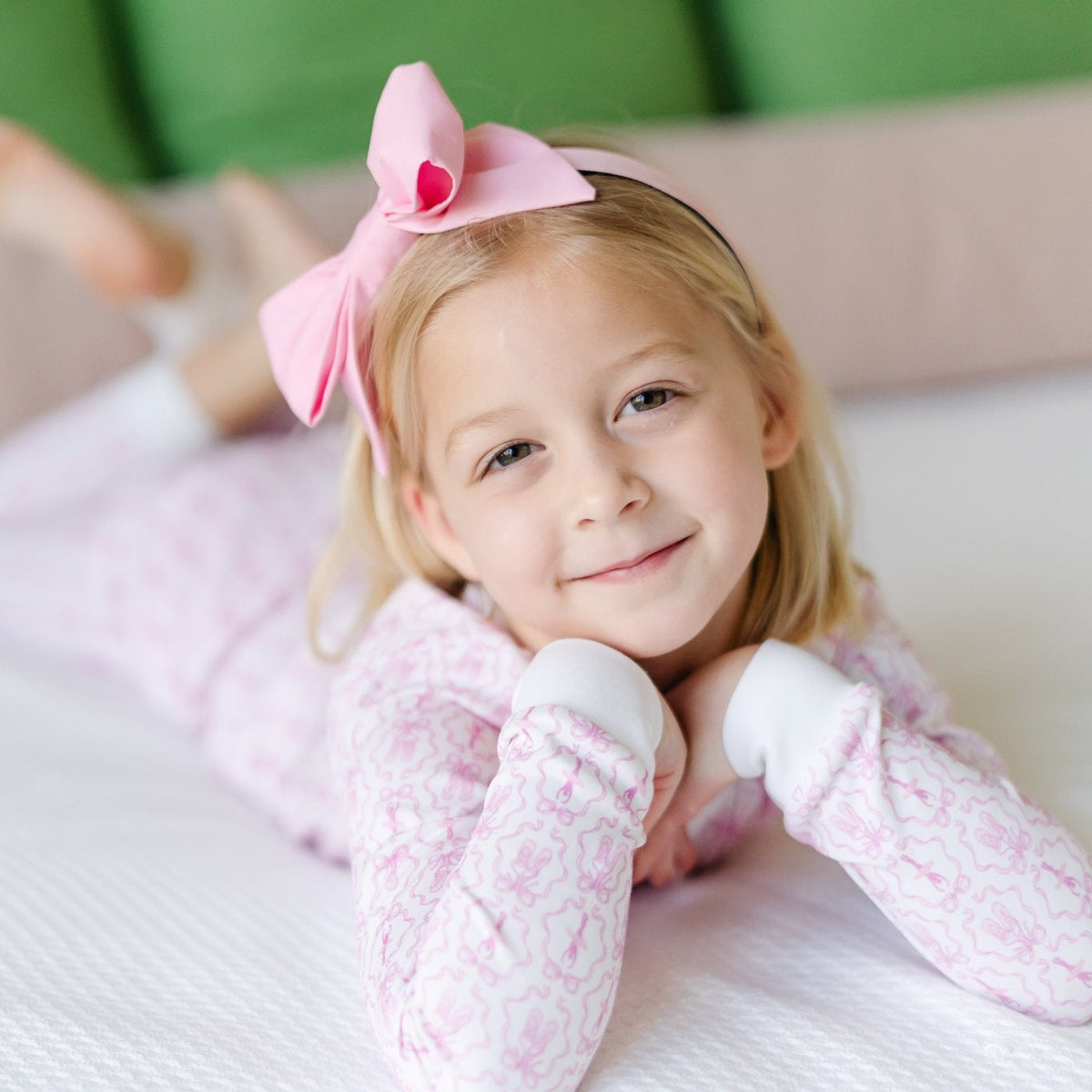 Ava Girls' Pajama Pant Set - Ballet and Bows soft cotton kids fashion wear