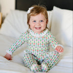 Lucy Girls' Romper - Tree Topper Bows outfit perfect for everyday wear