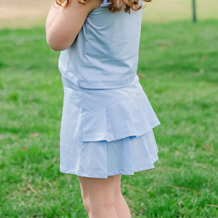 Buy Margot Girls' Performance Skirt by LH Sport Light Blue kids clothing online