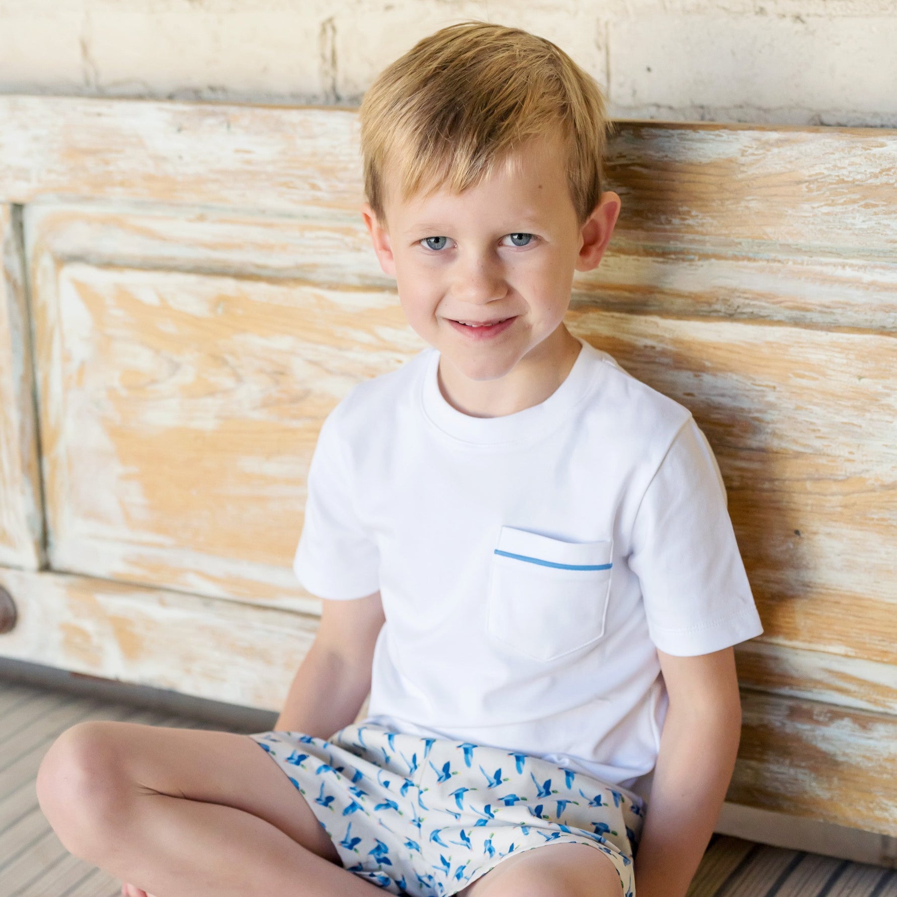 Hudson Boys' Short Set - Mallard Ducks stylish kids outfit collection