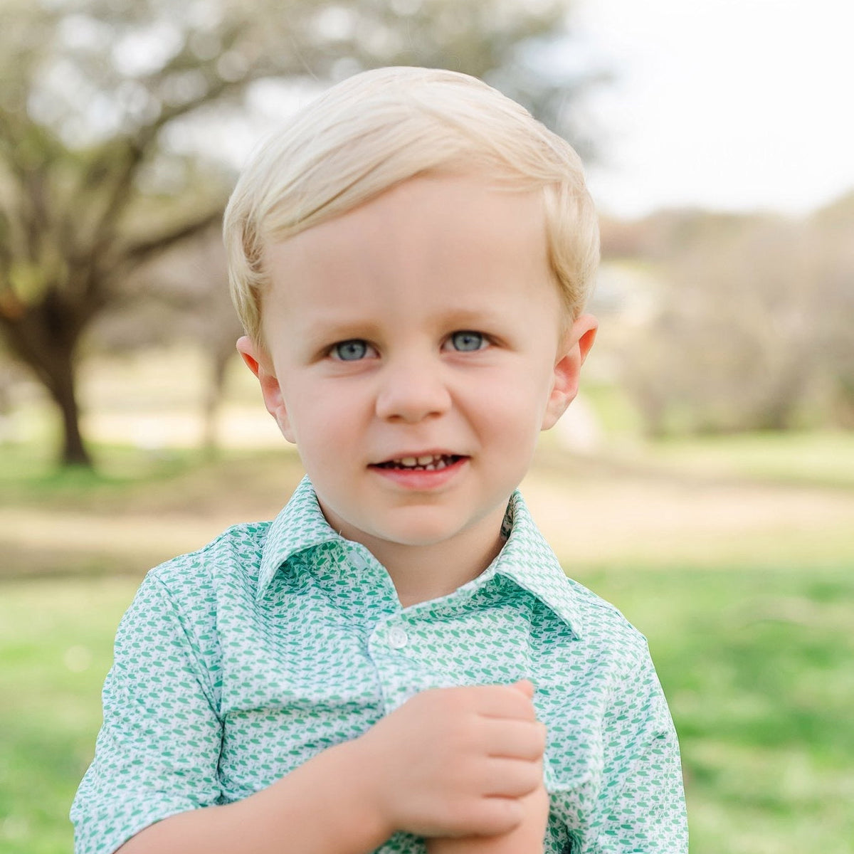 Will Boys' Performance Polo by LH Sport - Golf Tourney Classic Green soft cotton kids fashion wear