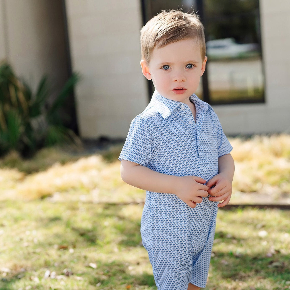 Austin Boys' Performance Shortall by LH Sport - Fetch Classic Blue outfit perfect for everyday wear