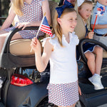 Margot Girls' Performance Skirt by LH Sport - Put A Bow On It Patriotic soft cotton kids fashion wear