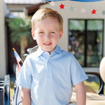 Will Boys' Performance Polo by LH Sport - Light Blue stylish kids outfit collection