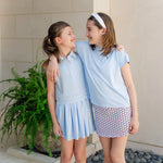Harper Girls' Performance Dress by LH Sport - Light Blue soft cotton kids fashion wear