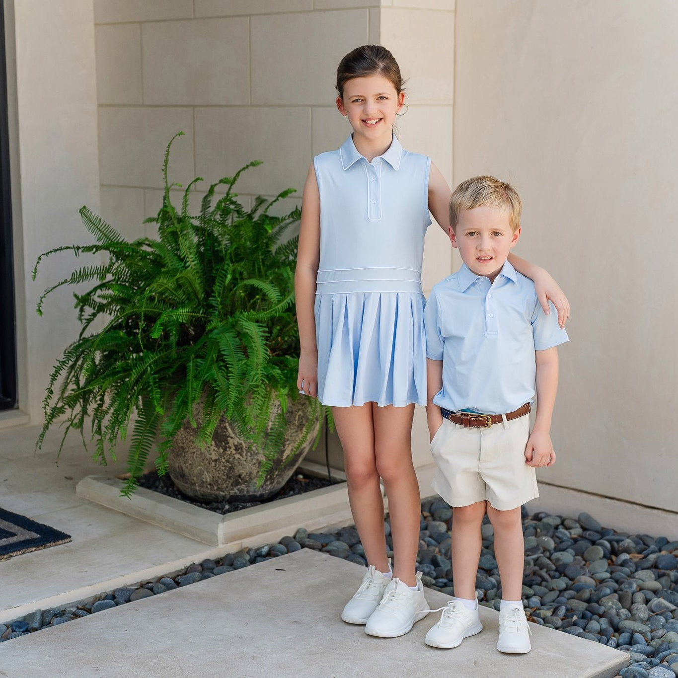 Harper Girls' Performance Dress by LH Sport - Light Blue