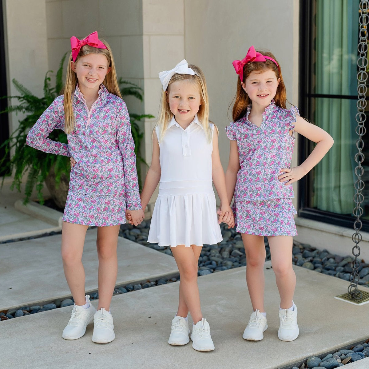 Harper Girls' Performance Dress by LH Sport - White outfit perfect for everyday wear