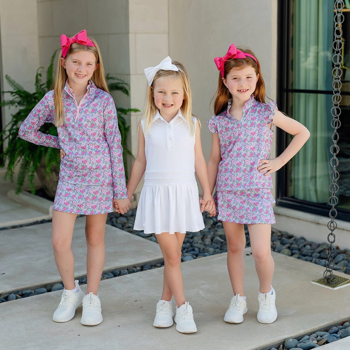 Blair Girls' Performance Pullover by LH Sport - Heirloom Floral soft cotton kids fashion wear