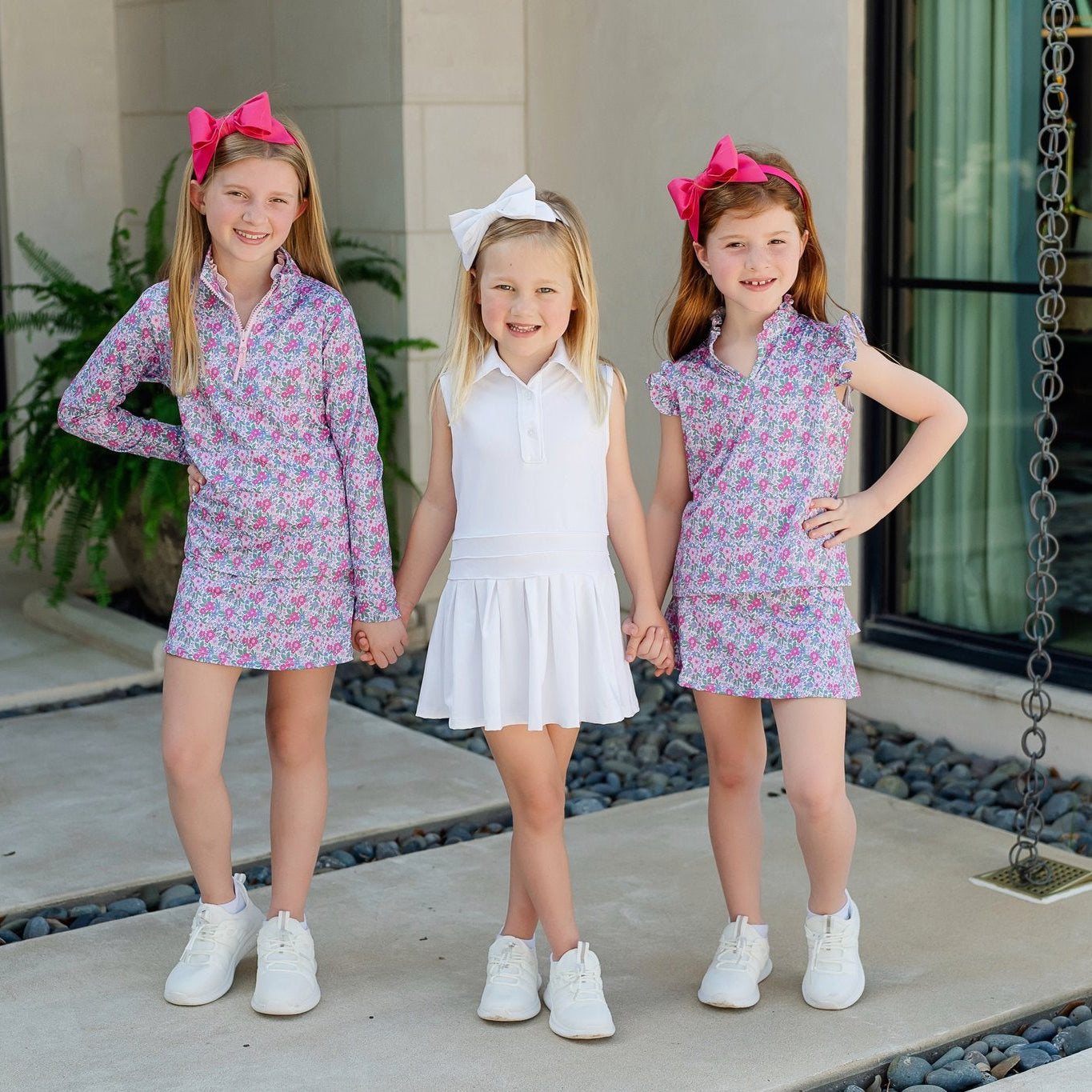 Blair Girls' Performance Pullover by LH Sport - Heirloom Floral soft cotton kids fashion wear