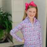 Blair Girls' Performance Pullover by LH Sport - Heirloom Floral outfit perfect for everyday wear