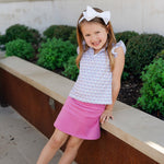 Ellie Girls' Sleeveless Performance Top by LH Sport - Peace Love Butterflies Pink Multi outfit perfect for everyday wear