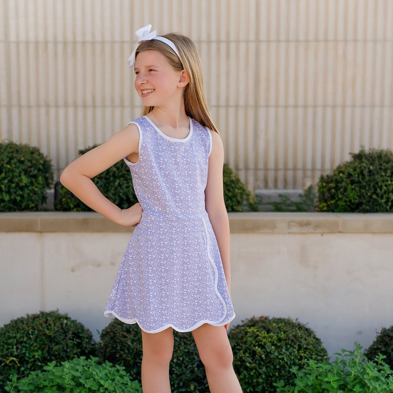 Taylor Girls' Performance Dress by LH Sport - Petal Pop Purple outfit perfect for everyday wear