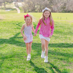 Taylor Girls' Performance Dress by LH Sport - Peace Love Butterflies Pink Multi soft cotton kids fashion wear